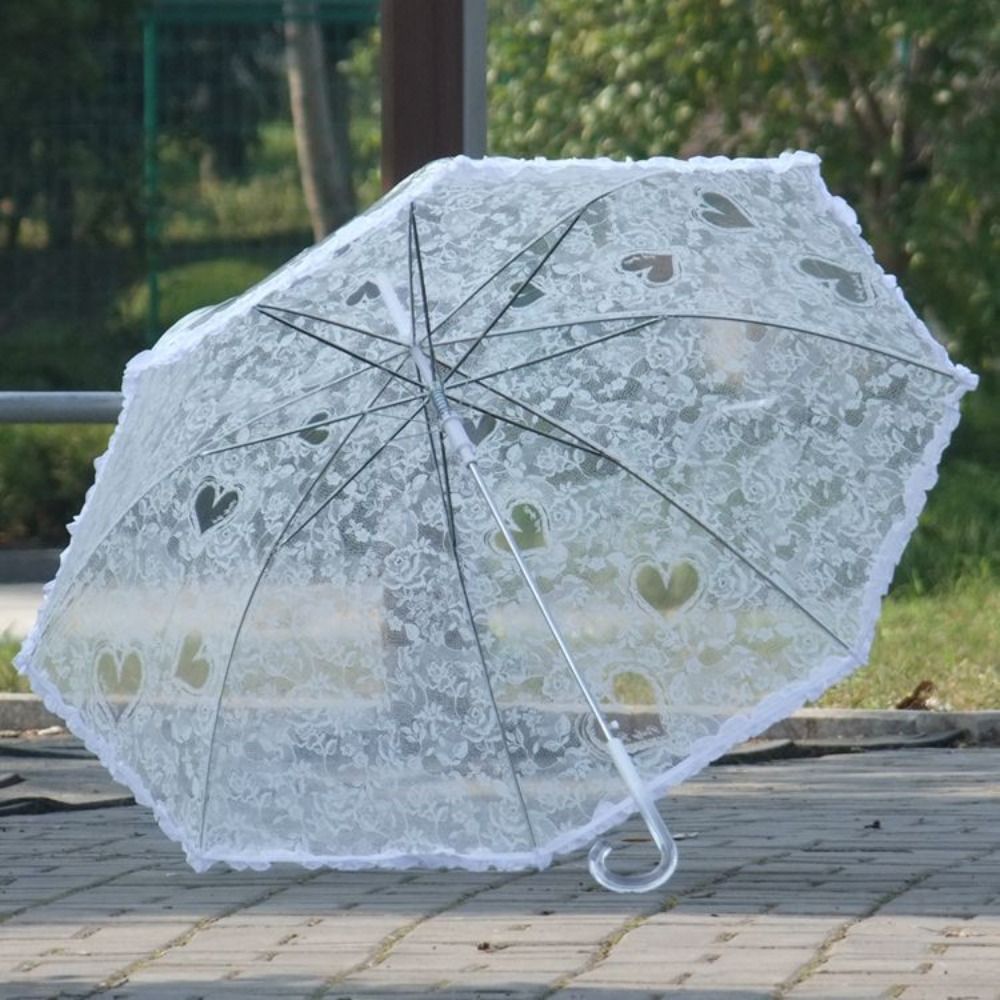 Vintage Fashion Dolls - Vintage Foldable Lace Parasol Umbrella Large