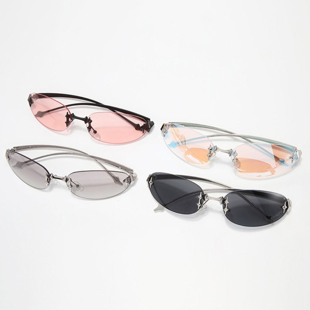 Y2K Style Frameless Sunglasses - Vintage Fashion Y2K 评论和价格