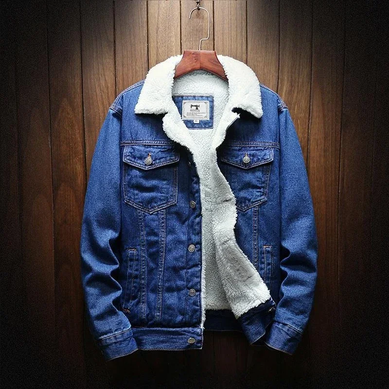Denim Jackets Man Padding with - Patchwork Jean Jacket 评论和价格