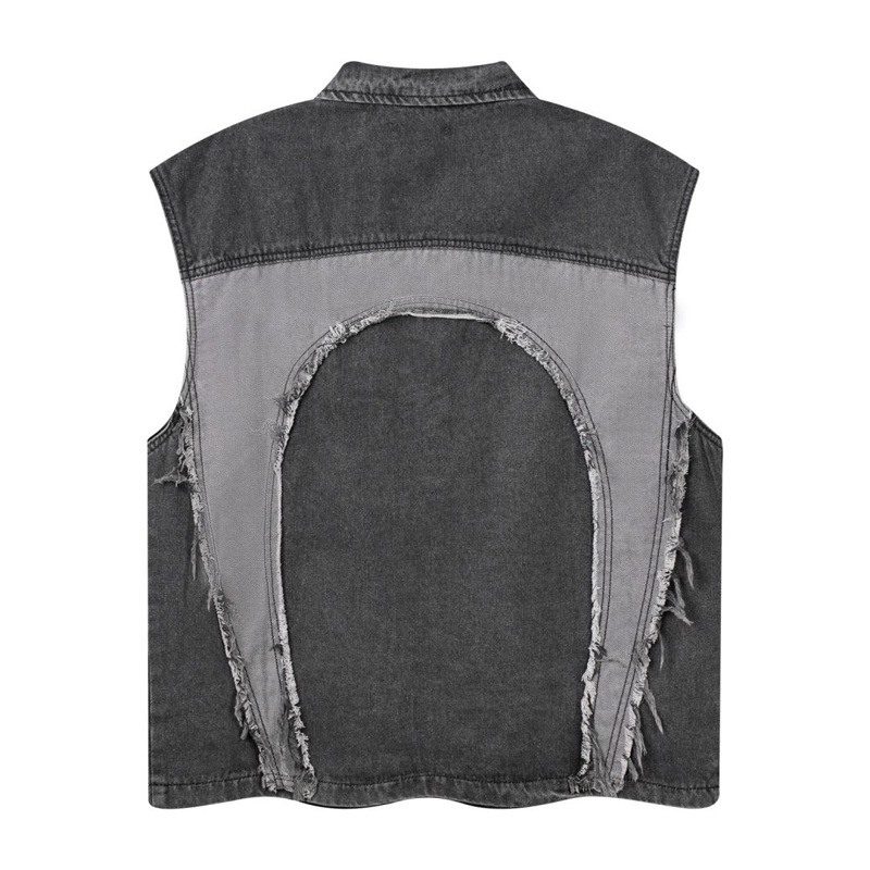 European and American mens Lap - Patchwork Jean Jacket 评论和价格