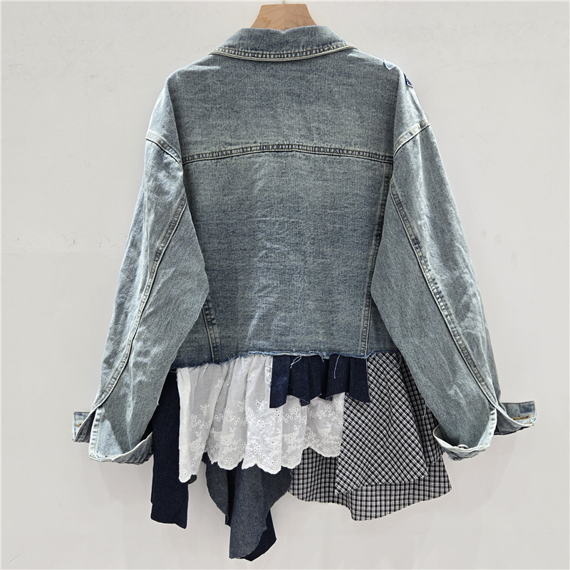 SuperAen Autumn 2025 New Women - Patchwork Jean Jacket 评论和价格