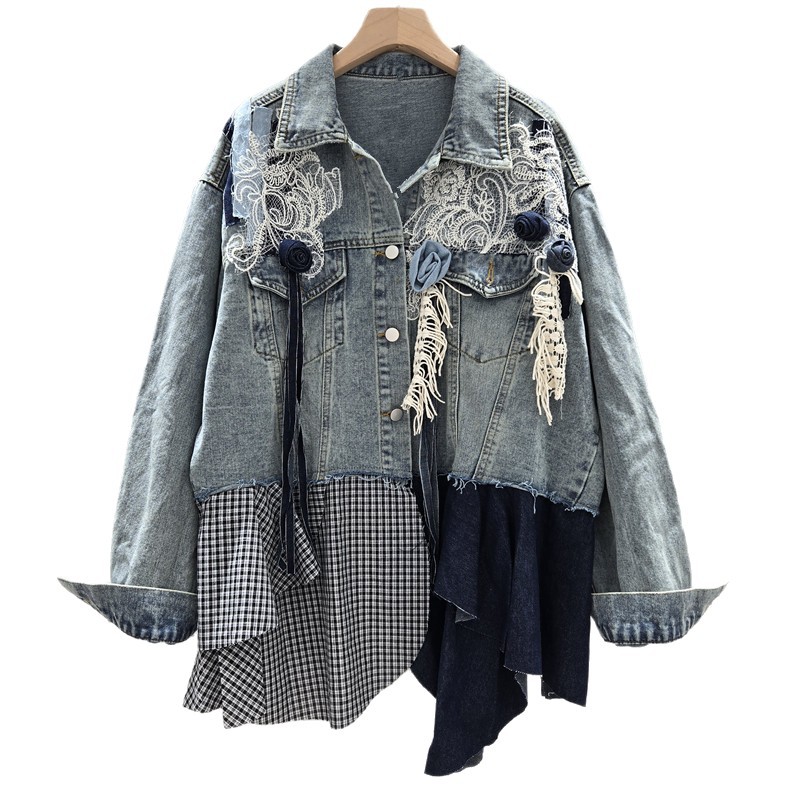 SuperAen Autumn 2025 New Women - Patchwork Jean Jacket 评论和价格