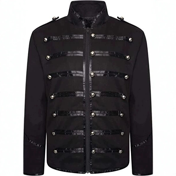Men's Steampunk Rockstar Jacke - Vintage Trench Coat 评论和价格