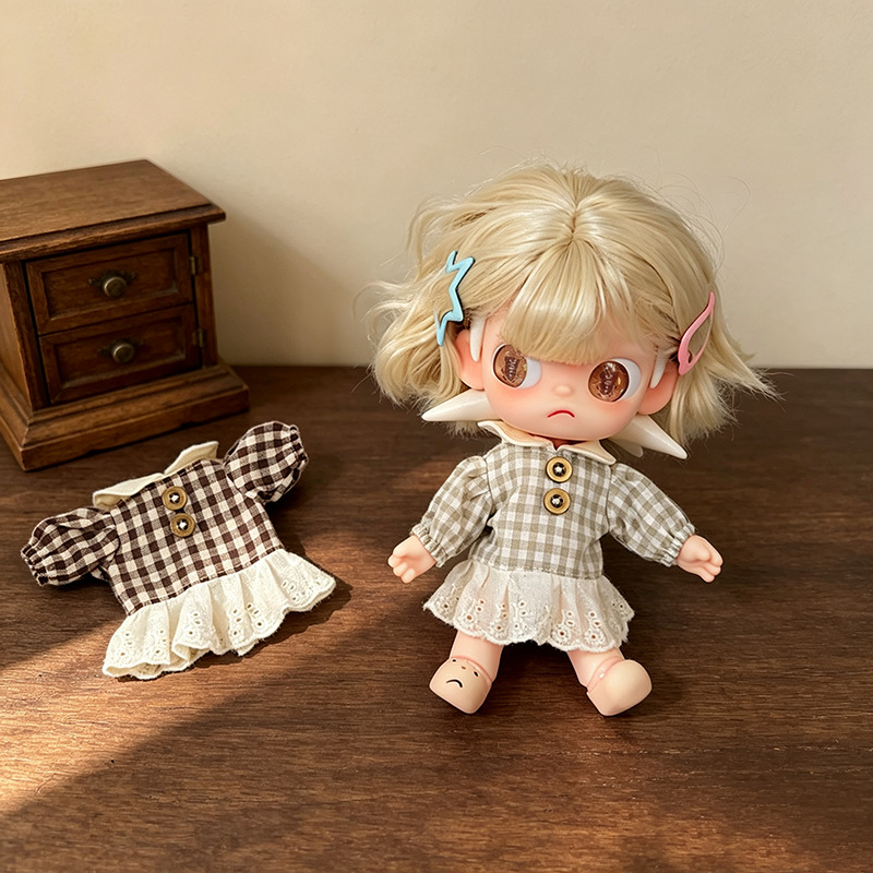 Vintage Sweet Plaid Doll Dress - Vintage Fashion Dolls 评论和价格