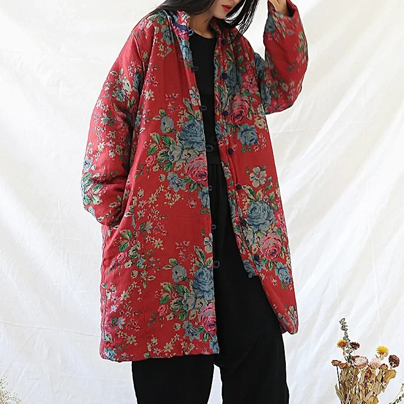 Chinese Style Clothing Warm Co - Vintage Trench Coat 评论和价格