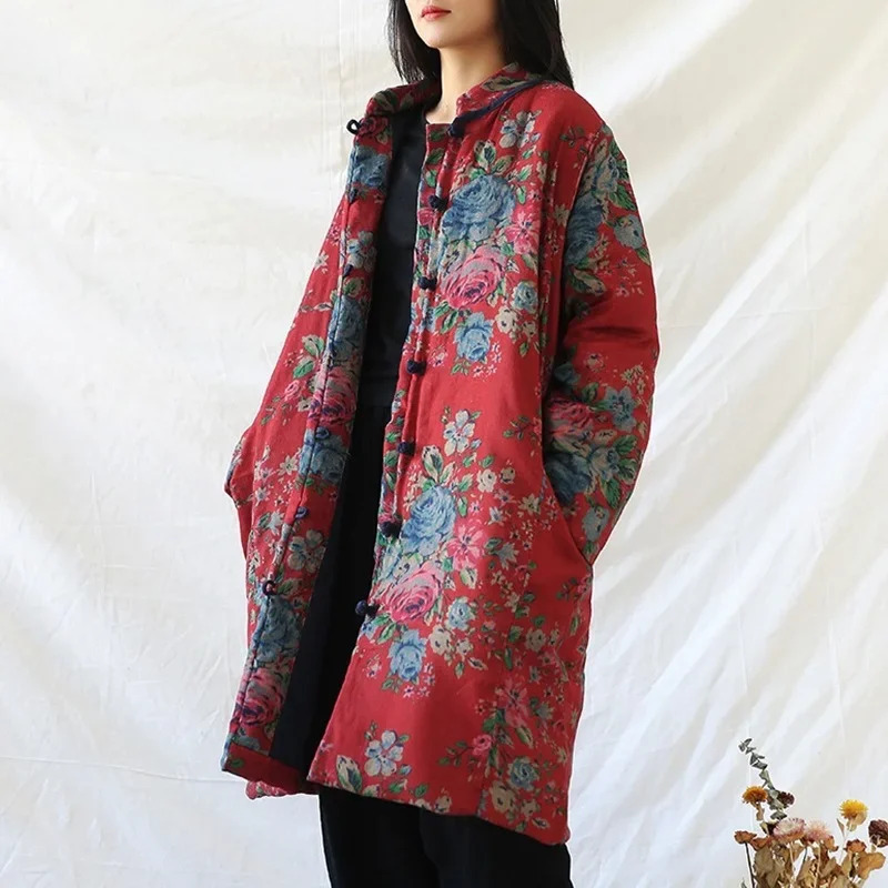 Chinese Style Clothing Warm Co - Vintage Trench Coat 评论和价格