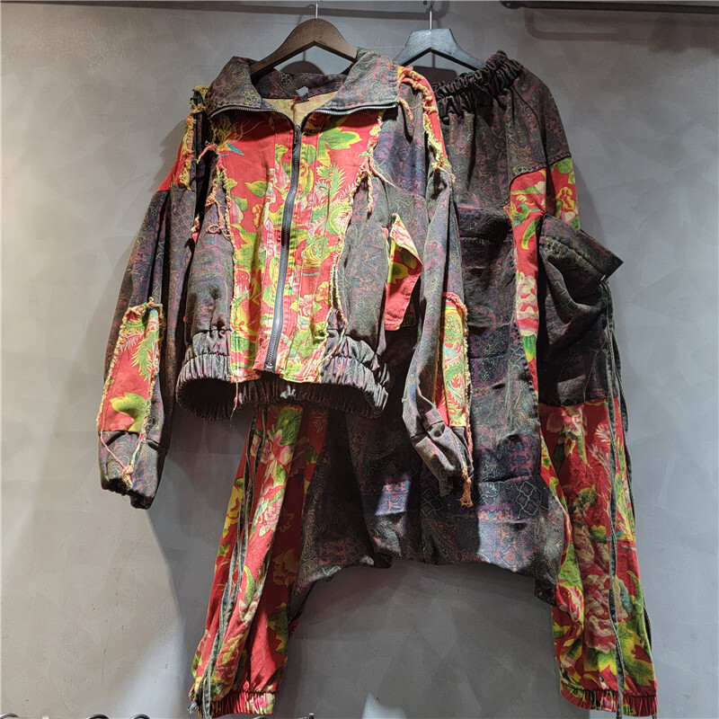 WTHT Vintage Trendy Women's Pa - Patchwork Jean Jacket 评论和价格