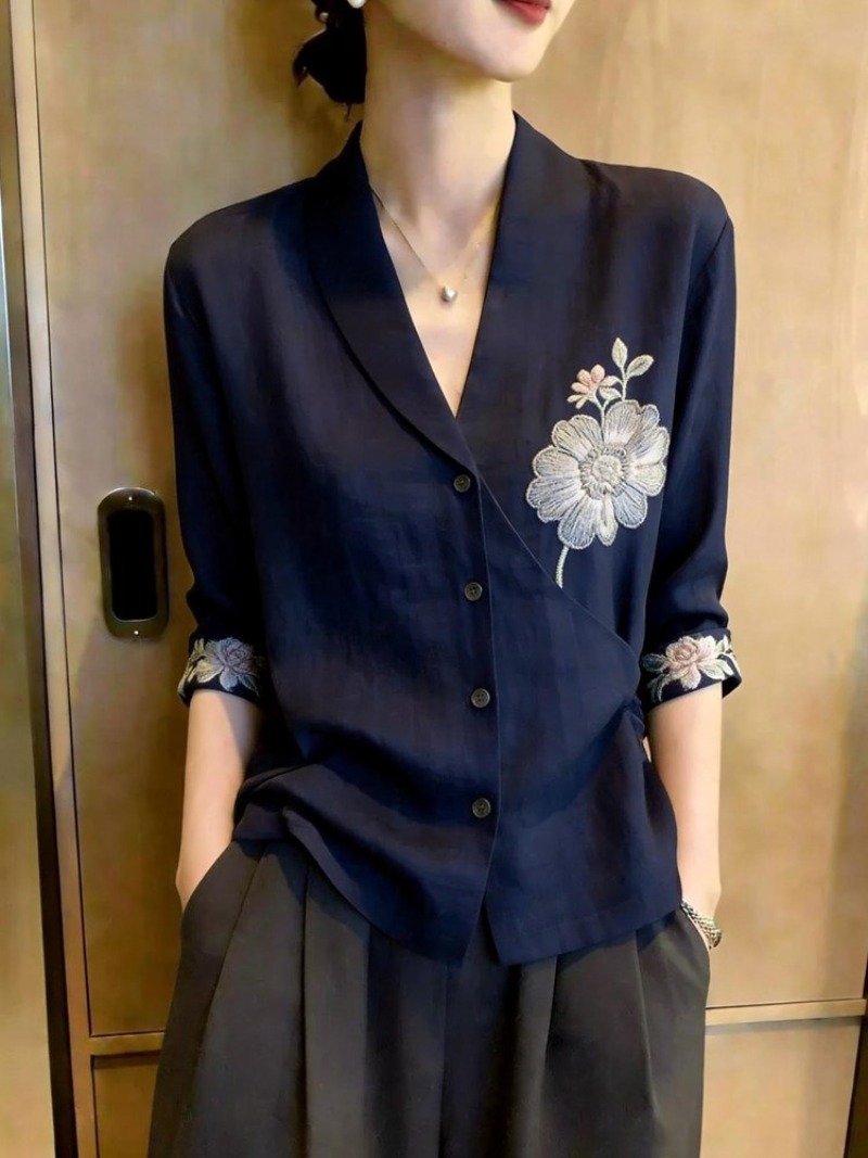 Chinese Style Women's Blouses  - Vintage Fashion In Chinese 评论和价格