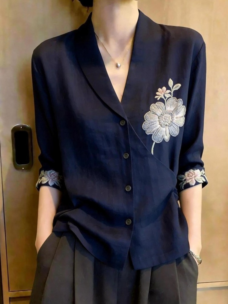 Chinese Style Women's Blouses  - Vintage Fashion In Chinese 评论和价格