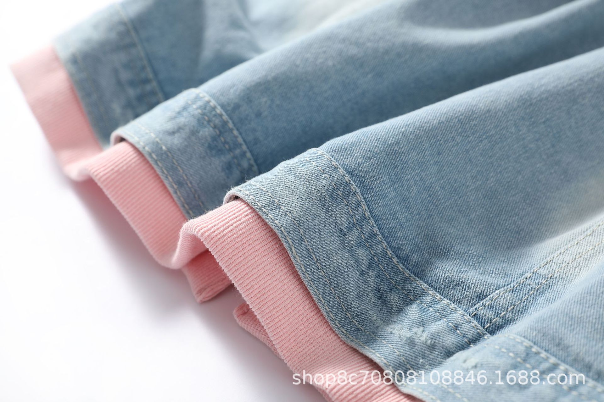 European Style Loose Hooded Pa - Patchwork Jean Jacket 评论和价格