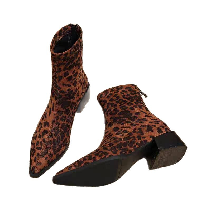 New Low Heel Women Mordern Ank - Vintage Fashion Fabrics 评论和价格