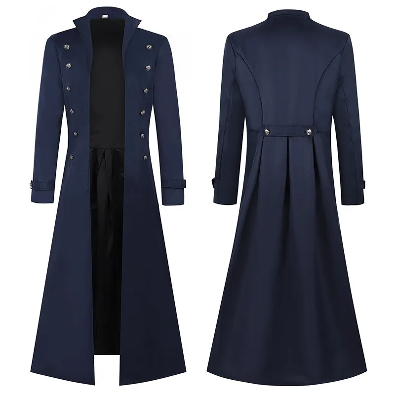 Medieval Men's Pirate Costume  - Vintage Trench Coat 评论和价格