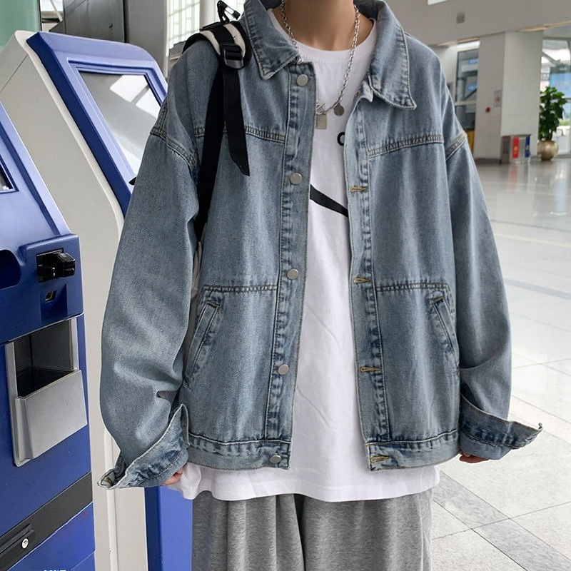 Winter 2025 Male Jean Coats Cl - Patchwork Jean Jacket 评论和价格