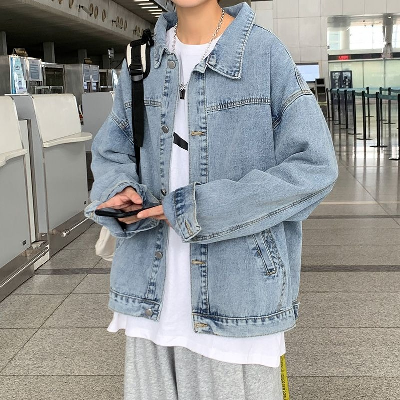 Winter 2025 Male Jean Coats Cl - Patchwork Jean Jacket 评论和价格