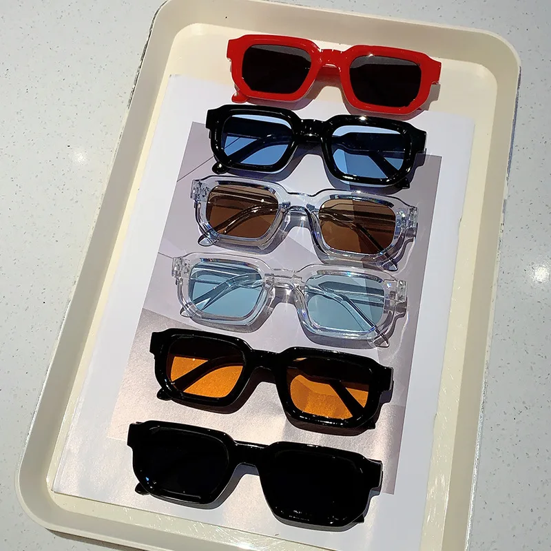 Vintage Rectangle Frame Sungla - Vintage Fashion Images 评论和价格