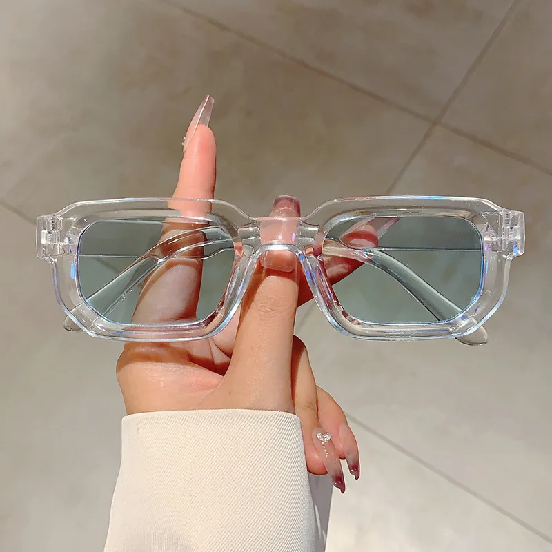 Vintage Rectangle Frame Sungla - Vintage Fashion Images 评论和价格