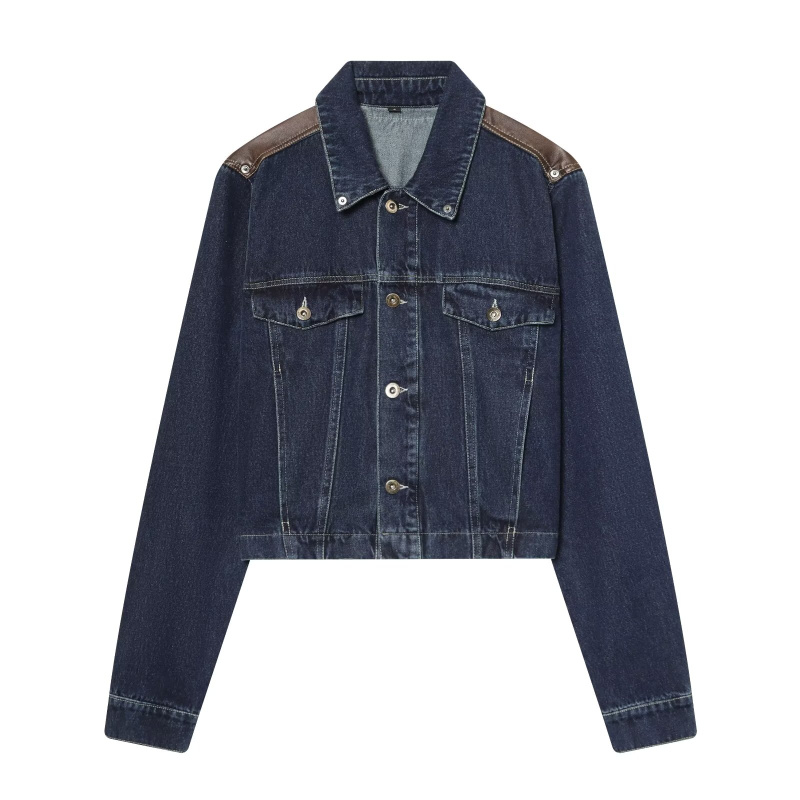 ETJ Women's Denim Jacket & Jea - Patchwork Jean Jacket 评论和价格