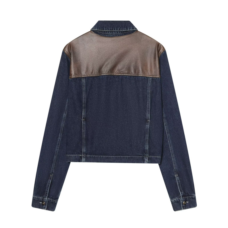 ETJ Women's Denim Jacket & Jea - Patchwork Jean Jacket 评论和价格