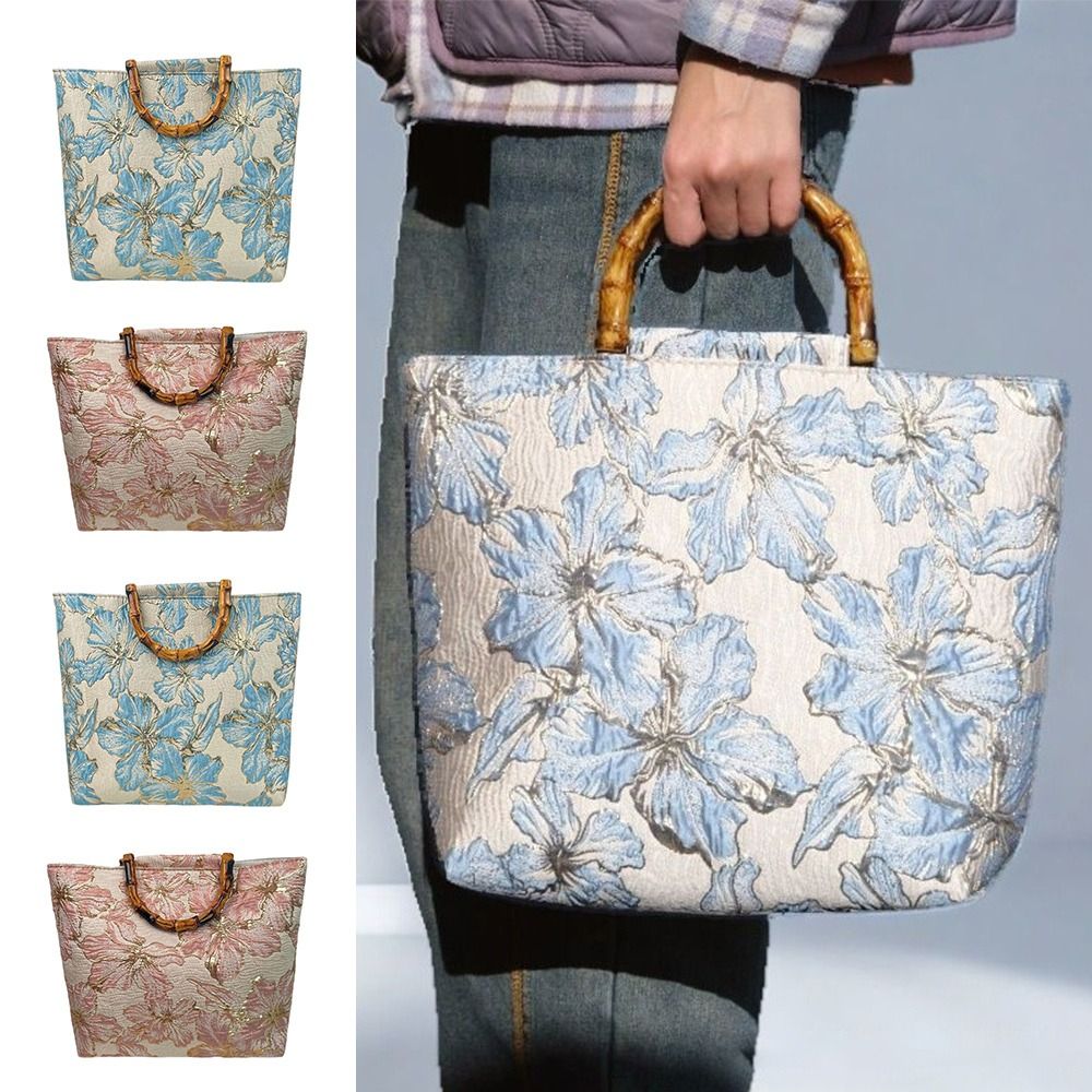 Bamboo Handle Hanfu Tote Bag V - Vintage Fashion In Chinese 评论和价格