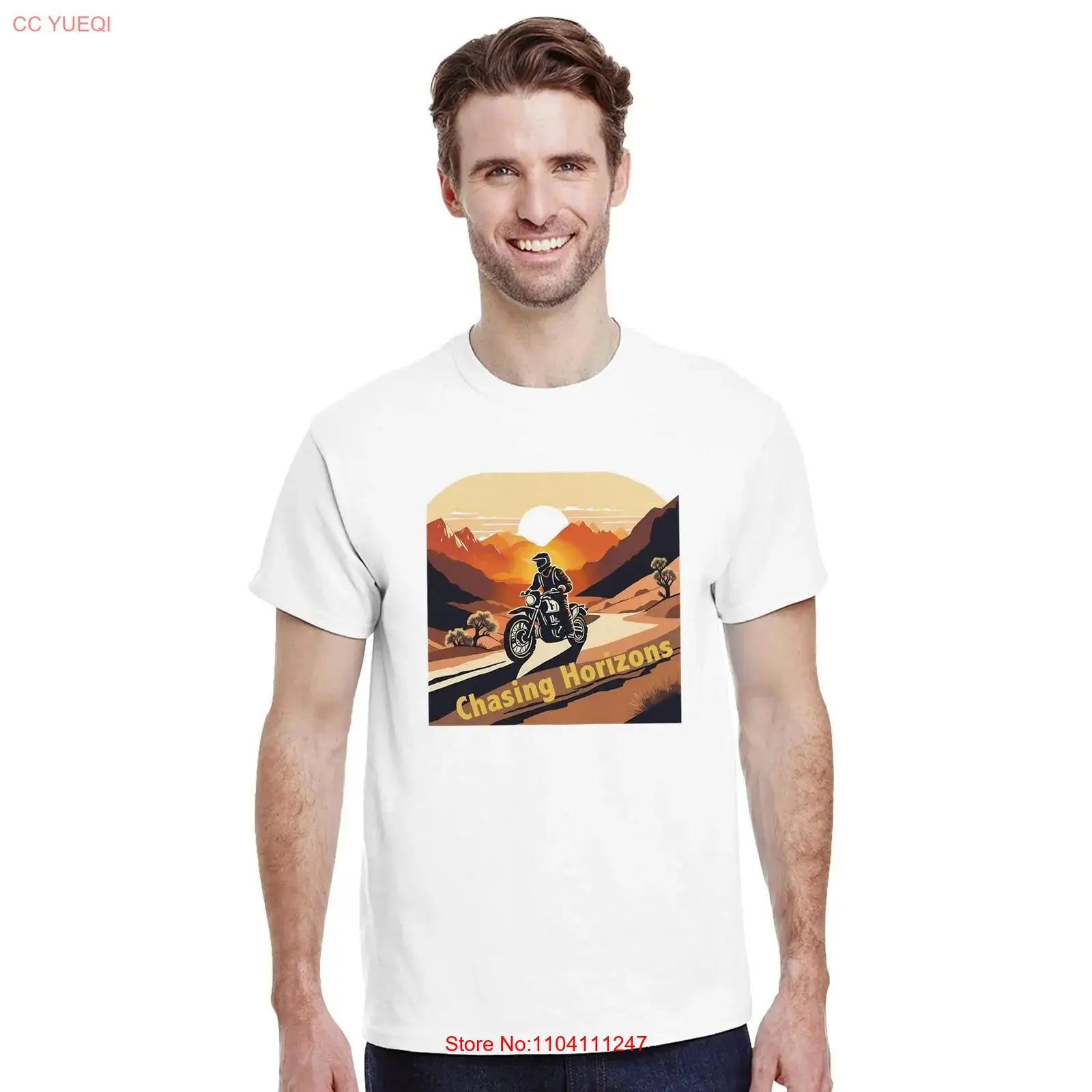 T shirt motoravonturier De hor - Vintage Vibes Fashion 评论和价格