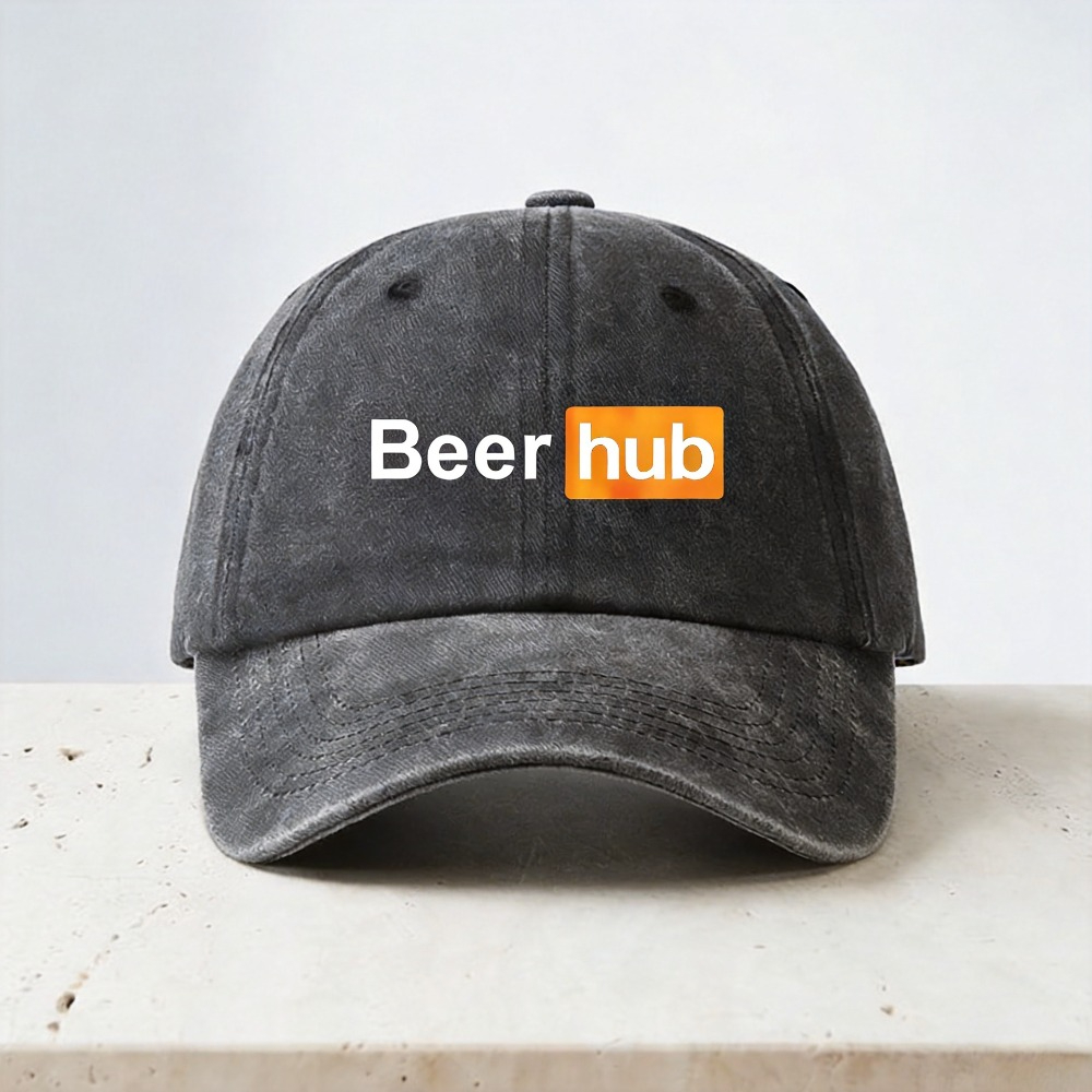 Beer Hub print Baseball Caps V - Vintage Fashion Hub 评论和价格