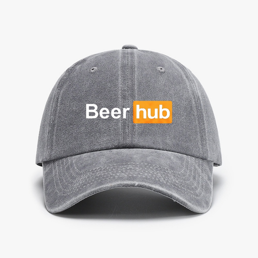 Beer Hub print Baseball Caps V - Vintage Fashion Hub 评论和价格