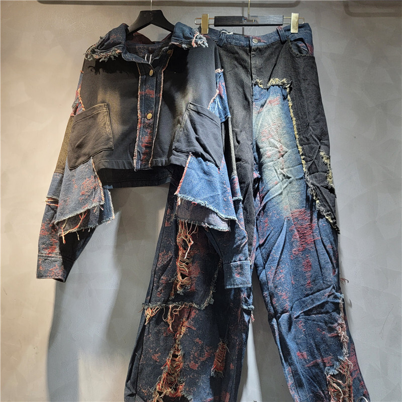 WTHT New Fashion Women's Patch - Patchwork Jean Jacket 评论和价格
