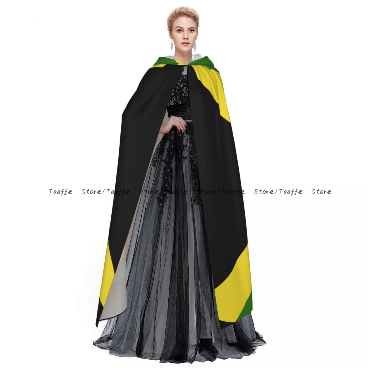Flag Of Jamaica Witch Cloak Ha - Vintage Trench Coat 评论和价格