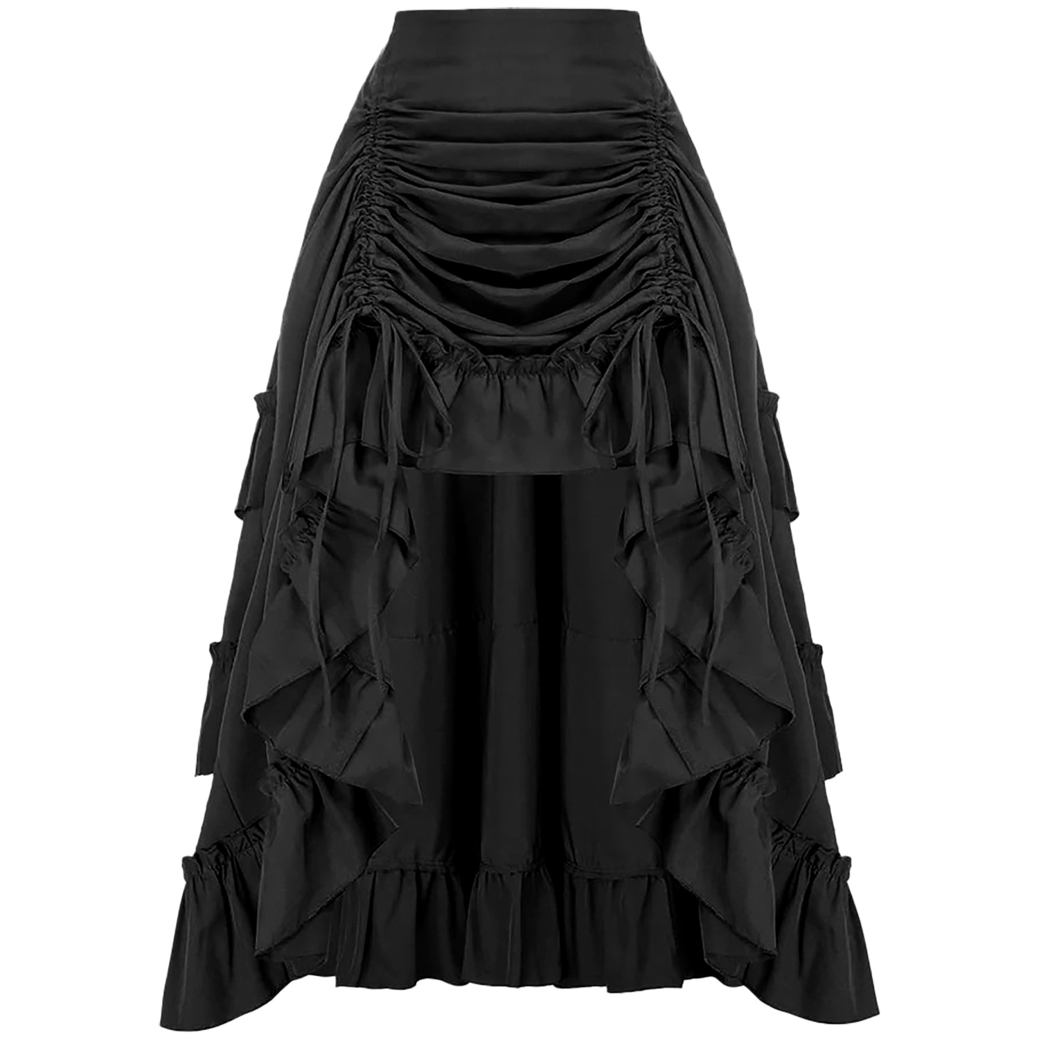 Ruffled High Waisted Long Vict - Vintage Fashion Fabrics 评论和价格