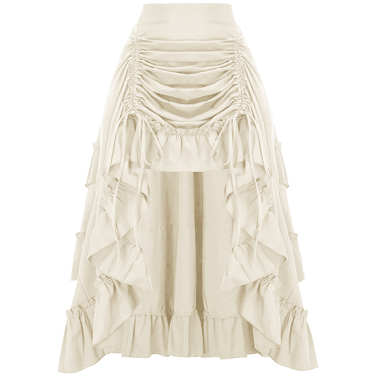Ruffled High Waisted Long Vict - Vintage Fashion Fabrics 评论和价格