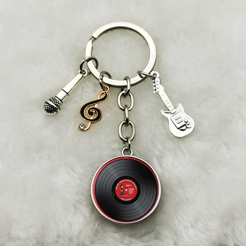 Classic Retro Vinyl Record Key - Vintage Vibes Fashion 评论和价格