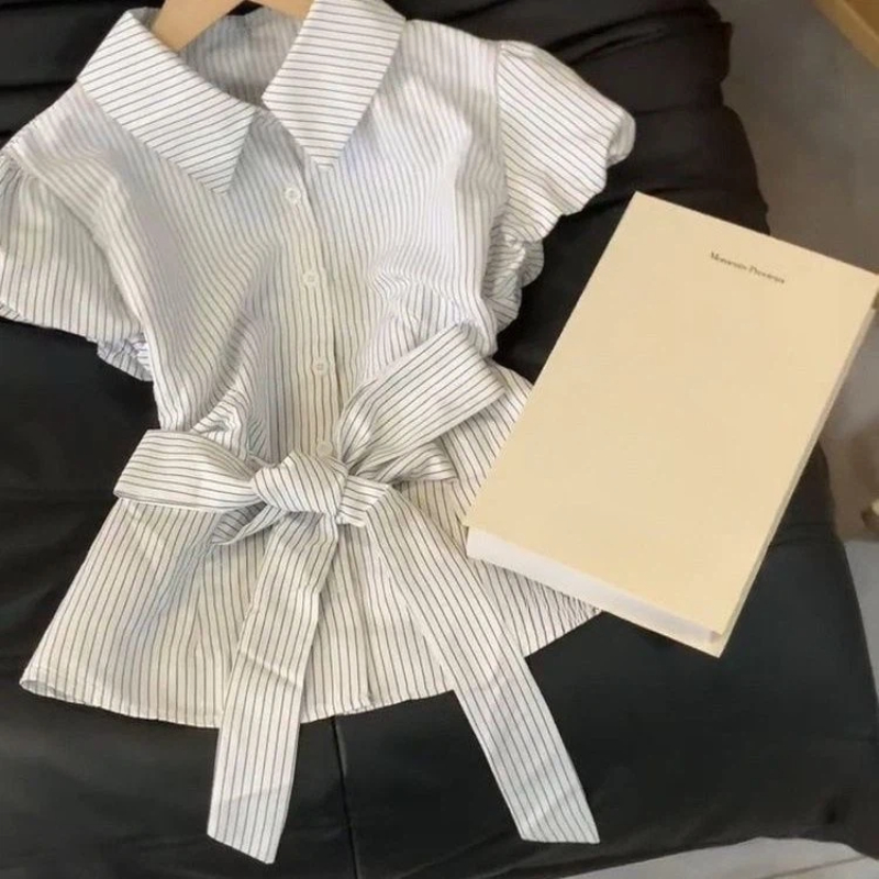 Women Clothes Polo Neck Stripe - Vintage Fashion Trends 评论和价格