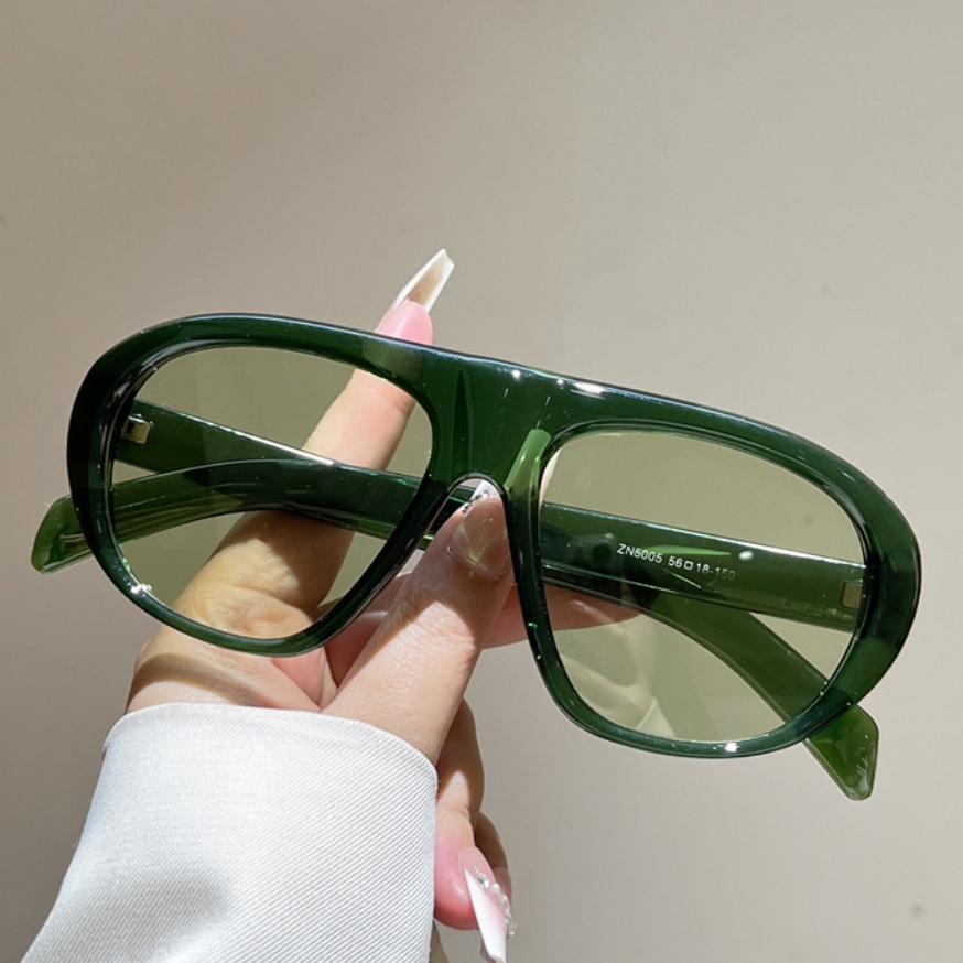 New Oversized Pilot Sunglasses - Vintage Fashion Images 评论和价格