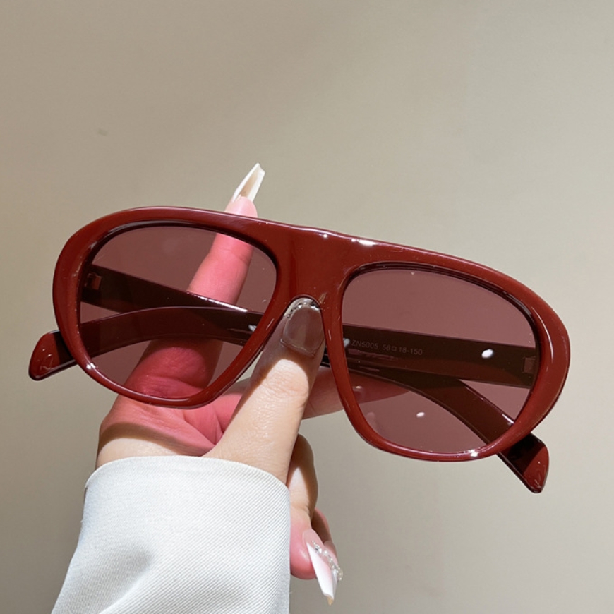 New Oversized Pilot Sunglasses - Vintage Fashion Images 评论和价格